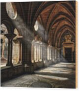 Cloister Of The Porto Cathedral Wood Print