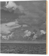 Clouds Over Charlotte Harbor Wood Print