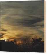 Cloudy Sunrise From Rivendell February 24 2021 Wood Print