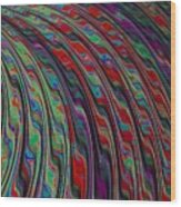 Color Curves Wood Print