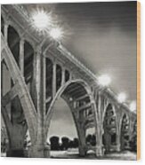 Colorado Street Bridge, Pasadena, California Wood Print