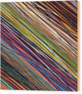 Colorful Leather Strips At Apt Market Wood Print