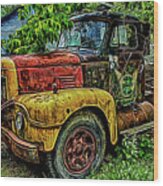 Colorful, Old Truck #2 Wood Print