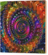 Colorful Sphere Wood Print