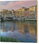 Colors Of The Arno Wood Print