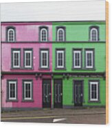 Colours Of Bangor Wood Print