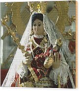 Virgen De Copacabana Bolivia Wood Print