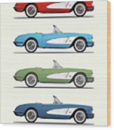Corvette Collection Wood Print