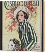 Cosmopolitan Front Cover November 1917 By Harrison Fisher Old Masters Fine Art Reproduction Wood Print