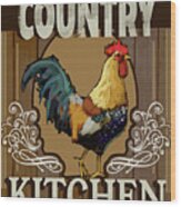 Country Kitchen Wood Print