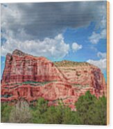 Courthouse Rock Sedona 1202p Wood Print