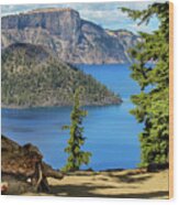Crater Lake Wood Print