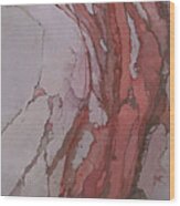 Crimson Rapture Wood Print