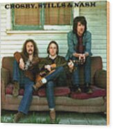 Crosby, Stills And Nash, Album Photo Cover, Revisited, Time Machine Wood Print
