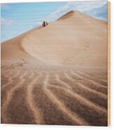 Crossing Sand Dune Wood Print