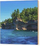 Cruising Pictured Rocks Nls Wood Print