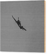 Curtiss Tp-40 Warhawk  -bw002 Wood Print