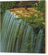 Cuttalossa Farm Waterfalls No 1 Wood Print