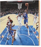 Dallas Mavericks V New York Knicks Wood Print