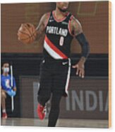 Damian Lillard Wood Print