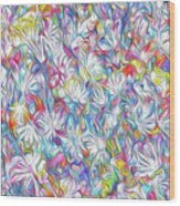 Dancing Daisies Wood Print