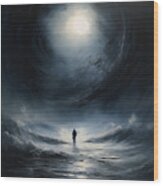 Dancing With The Waves - Navigating The Subconscious Mind Wood Print