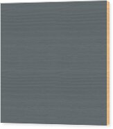 Dark Blue Solid Color Pairs Sherwin Williams Sea Serpent Sw 7615 Wood Print