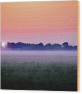 Dawn Over The Heartland Wood Print