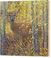 Deer Demure Wood Print