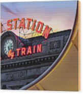 Denver Colorado Union Station Panorama Wood Print