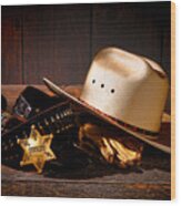 Deputy Sheriff Gear Wood Print