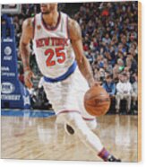 Derrick Rose Wood Print