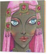 Desert Diva -- Whimsical Arabic Woman Wood Print