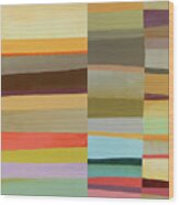 Desert Stripe Composite #8 Wood Print