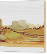 Desertscape 8 Wood Print