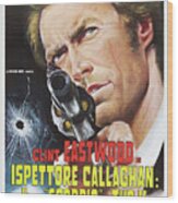 ''dirty Harry'', With Clint Eastwood, 1971 Wood Print