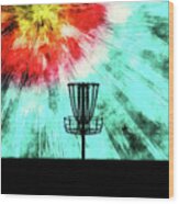 Disc Golf Tie Dye Wood Print