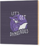 Disney Darkwing Duck Lets Get Dangerous1 Wood Print