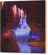 Disney's Fantasy In The Sky Wood Print