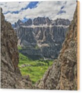 Dolomiti - Sella Mount Wood Print