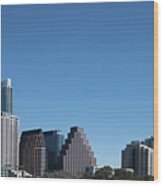 Downtown Austin Wood Print