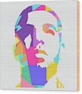 Drake 1 Pop Art Wood Print