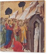 Duccio Di Buoninsegna - The Raising Of Lazarus Wood Print