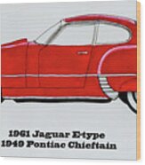 E-type Pontiac Wood Print