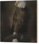 Eagle King Wood Print