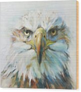 Eagle Portrait Wood Print