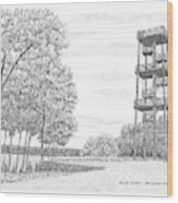 Eagle Tower Wood Print