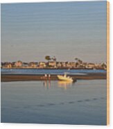 Early Evening On Manasquan River In Point Pleasant Nj - 1 Wood Print