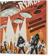 ''earth Vs. The Flying Saucers'', 1956 Wood Print