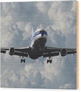 Eastern L-1011 Landing At Miami Wood Print